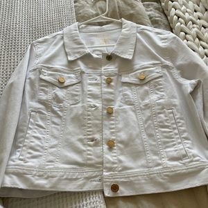 Lilly Pulitzer size large white jean jacket